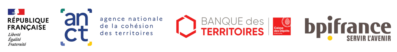 Partenaires institutionnels : République Française, ANCT, Banque des Territoires, Caisse des Dépôts et Bpifrance